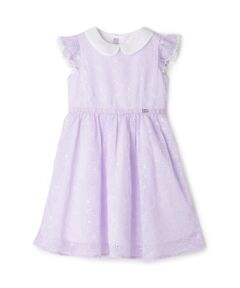 mezzo piano / メゾピアノ ミニ丈・ひざ丈ワンピース | フラワー刺しゅう　衿つきワンピース