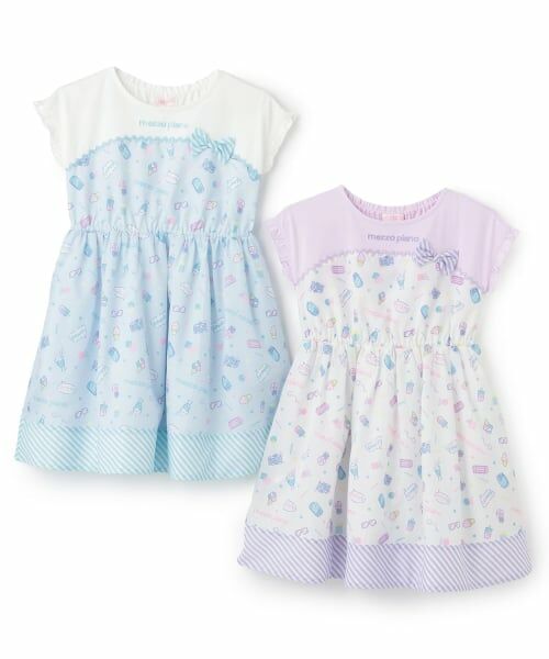 mezzo piano / メゾピアノ ミニ丈・ひざ丈ワンピース | ファンシーポップ柄　ワンピース | 詳細10