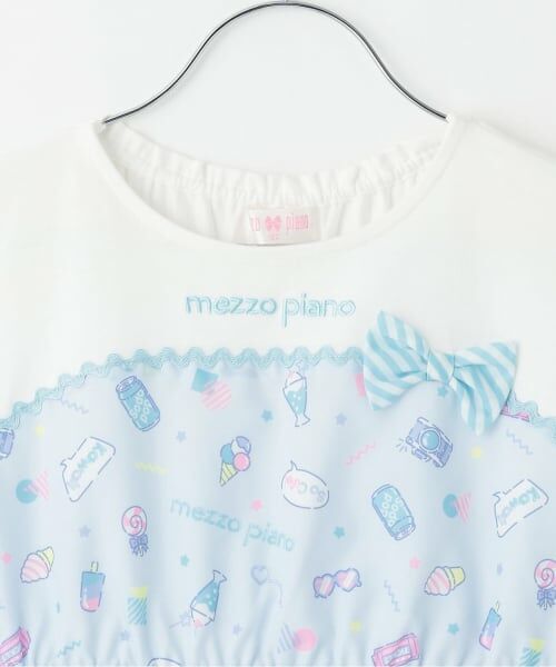 mezzo piano / メゾピアノ ミニ丈・ひざ丈ワンピース | ファンシーポップ柄　ワンピース | 詳細2