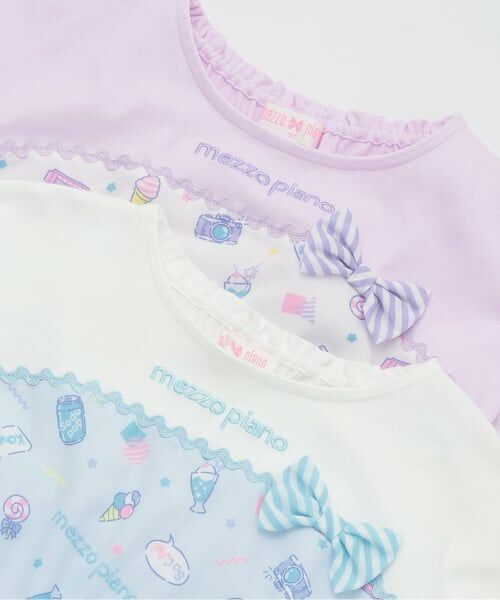 mezzo piano / メゾピアノ ミニ丈・ひざ丈ワンピース | ファンシーポップ柄　ワンピース | 詳細4