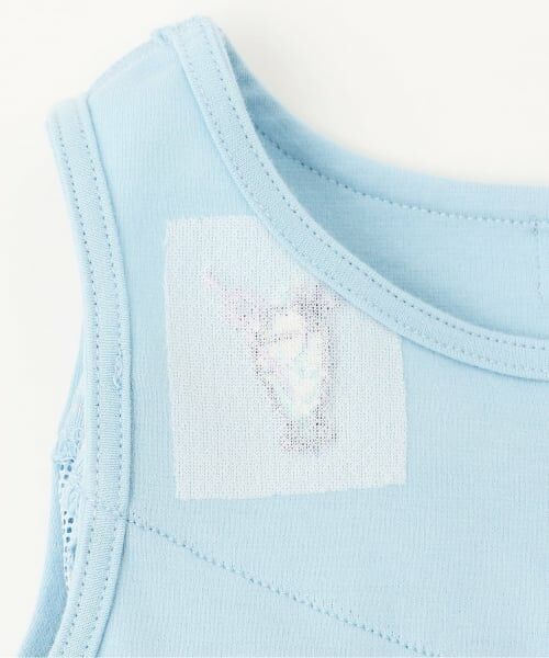 mezzo piano / メゾピアノ ミニ丈・ひざ丈ワンピース | メッシュ　ドッキングワンピース | 詳細4