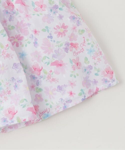 mezzo piano / メゾピアノ ミニ丈・ひざ丈ワンピース | 水彩花柄ワンピース | 詳細5