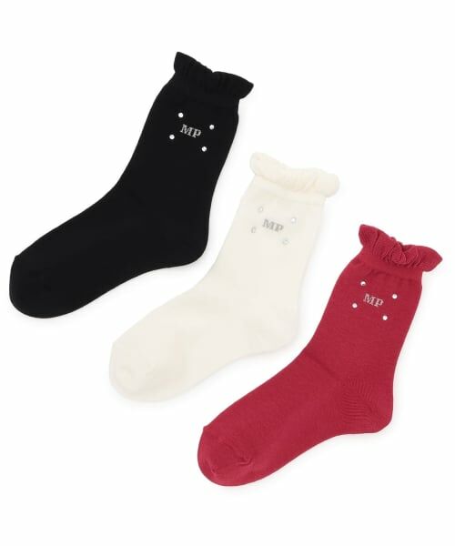 mezzo piano / メゾピアノ ソックス | ラインストーン　ソックス【日本製】 | 詳細3