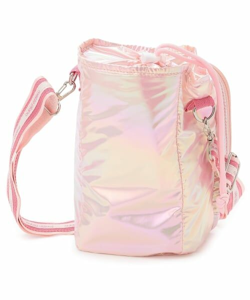 mezzo piano / メゾピアノ ショルダーバッグ | ロゴリボン　ペットボトルホルダー付ショルダーバッグ | 詳細1