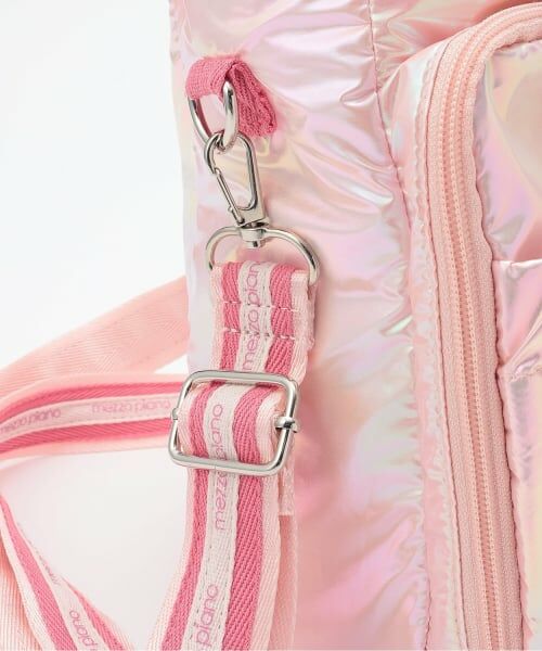 mezzo piano / メゾピアノ ショルダーバッグ | ロゴリボン　ペットボトルホルダー付ショルダーバッグ | 詳細2