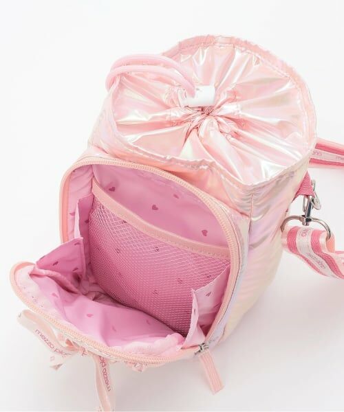 mezzo piano / メゾピアノ ショルダーバッグ | ロゴリボン　ペットボトルホルダー付ショルダーバッグ | 詳細7