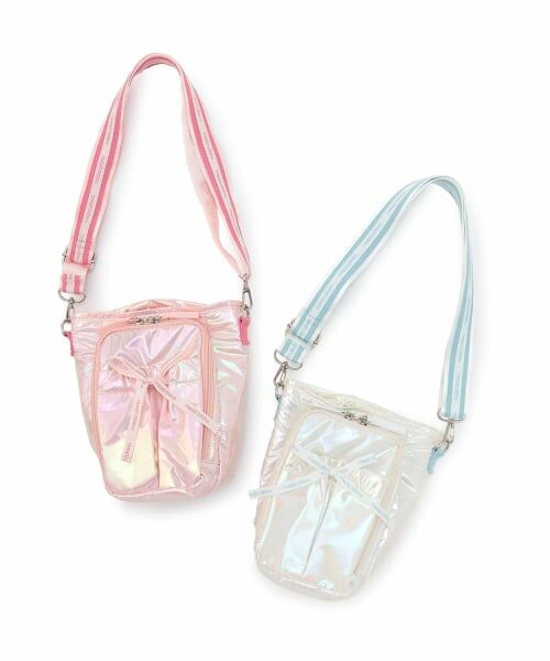 mezzo piano / メゾピアノ ショルダーバッグ | ロゴリボン　ペットボトルホルダー付ショルダーバッグ | 詳細8