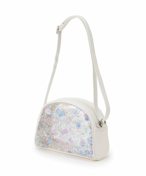 mezzo piano / メゾピアノ ショルダーバッグ | キラキラ　ポシェット（オフ ホワイト）