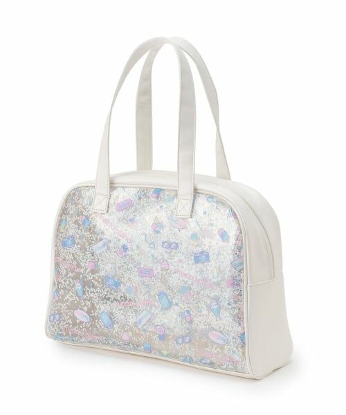 mezzo piano / メゾピアノ 水着・スイムグッズ | キラキラ　スイムバッグ（オフ ホワイト）