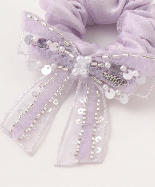 mezzo piano / メゾピアノ ヘアゴム・シュシュ | キラキラリボン　シュシュ【日本製】 | 詳細2