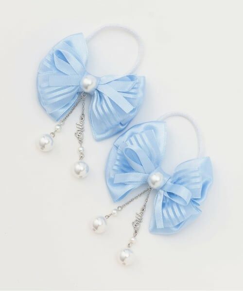 mezzo piano / メゾピアノ ヘアゴム・シュシュ | キャンディラッピング　リボンパールヘアアクセサリーセット | 詳細1