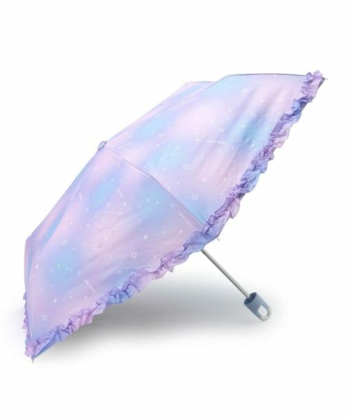 mezzo piano / メゾピアノ 傘 | 折りたたみ日傘　遮光・遮熱・UV　晴雨兼用（サックス）