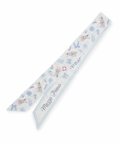 mezzo piano / メゾピアノ カチューシャ・カチューム・その他 | ウサギ・ネコ　航海柄　スカーフリボン | 詳細1