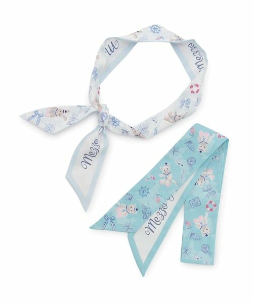 mezzo piano / メゾピアノ カチューシャ・カチューム・その他 | ウサギ・ネコ　航海柄　スカーフリボン | 詳細4