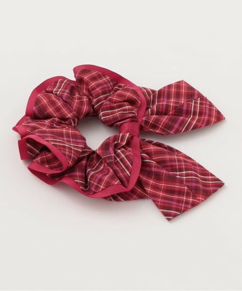 mezzo piano / メゾピアノ ヘアゴム・シュシュ | チェック　リボンシュシュ | 詳細1