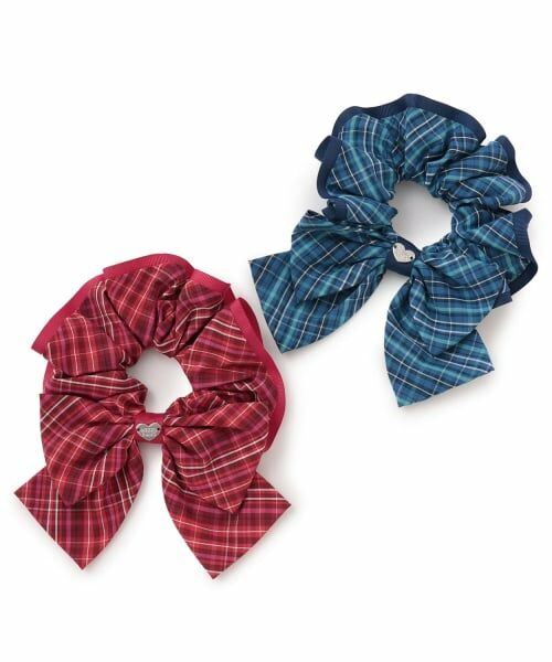 mezzo piano / メゾピアノ ヘアゴム・シュシュ | チェック　リボンシュシュ | 詳細3