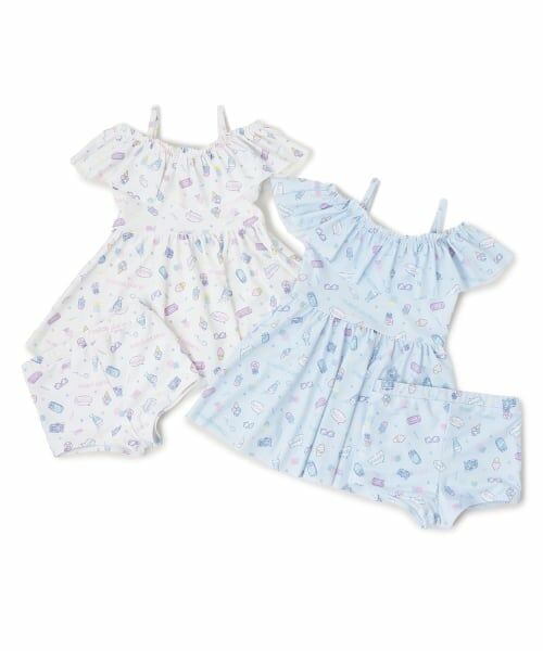 mezzo piano / メゾピアノ 水着・スイムグッズ | ファンシーポップ柄　セパレートワンピース水着 | 詳細13