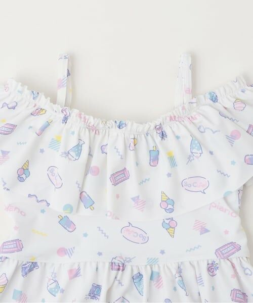 mezzo piano / メゾピアノ 水着・スイムグッズ | ファンシーポップ柄　セパレートワンピース水着 | 詳細2