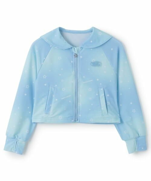 mezzo piano / メゾピアノ 水着・スイムグッズ | セーラー衿　ラッシュガード（サックス）