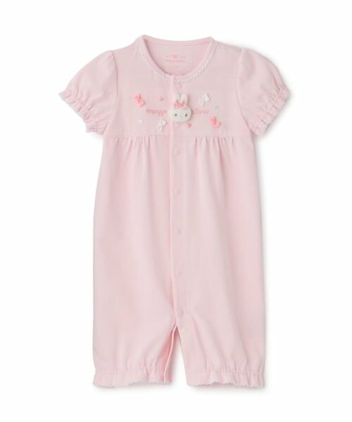 mezzo piano / メゾピアノ ロンパース | ウサギマスコット付　半袖2wayオール | 詳細2