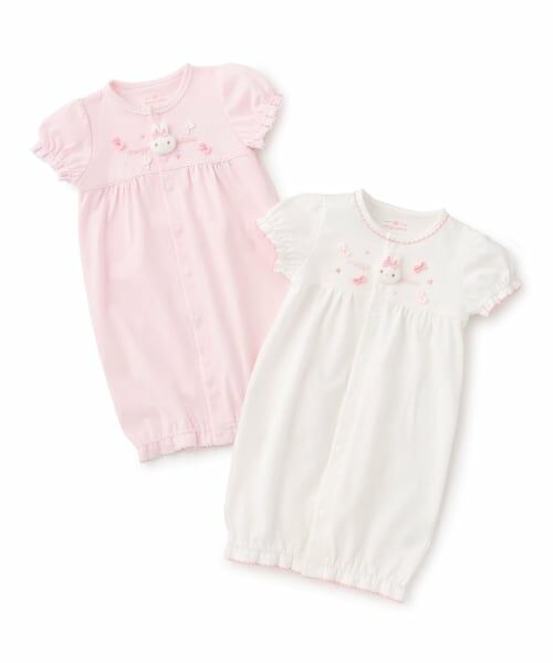 mezzo piano / メゾピアノ ロンパース | ウサギマスコット付　半袖2wayオール | 詳細8