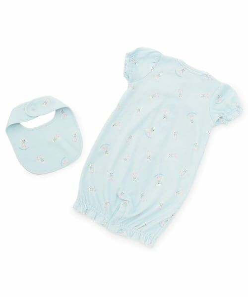 mezzo piano / メゾピアノ ロンパース | 【BOX付】動物柄半袖2wayオール＆スタイセット | 詳細1