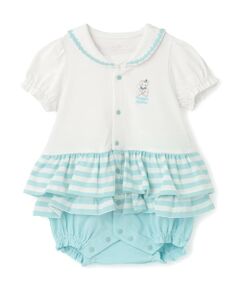 mezzo piano / メゾピアノ ロンパース | セーラーカラー　スカート半袖ロンパース