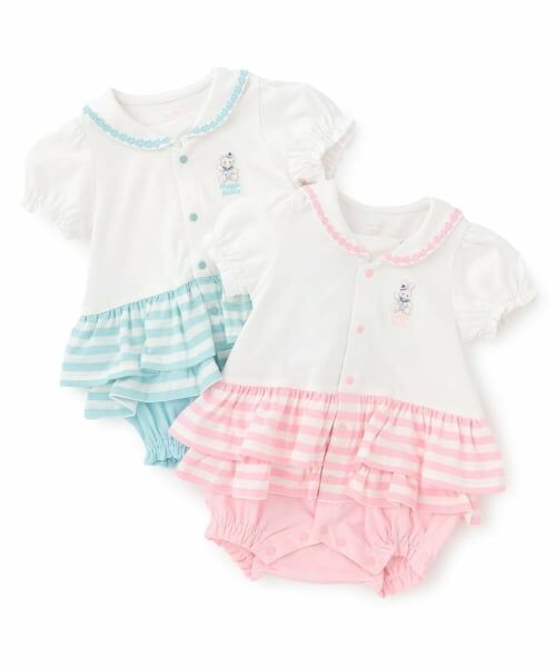 mezzo piano / メゾピアノ ロンパース | セーラーカラー　スカート半袖ロンパース | 詳細10