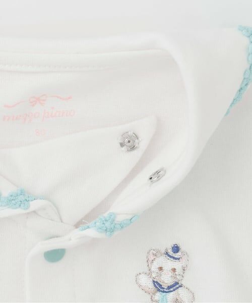 mezzo piano / メゾピアノ ロンパース | セーラーカラー　スカート半袖ロンパース | 詳細3