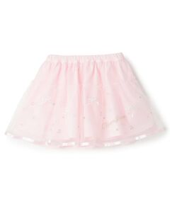 mezzo piano / メゾピアノ ミニ・ひざ丈スカート | 音符刺しゅう　チュールスカート