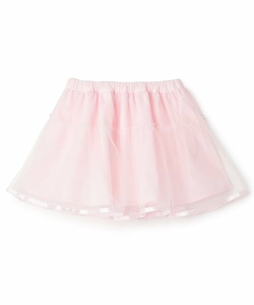 mezzo piano / メゾピアノ ミニ・ひざ丈スカート | 音符刺しゅう　チュールスカート | 詳細1