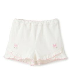 mezzo piano / メゾピアノ ショート・ハーフ・半端丈パンツ | うさぎ刺しゅう　ショートパンツ