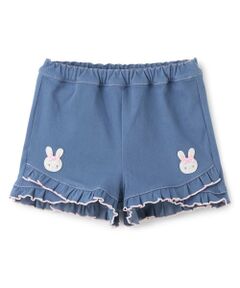 mezzo piano / メゾピアノ ショート・ハーフ・半端丈パンツ | うさぎ刺しゅう　ショートパンツ