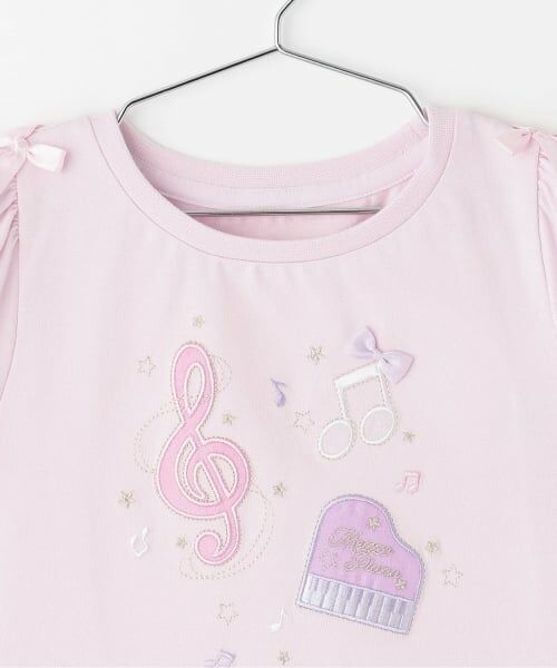 mezzo piano / メゾピアノ Tシャツ | 音符刺繍　半袖Tシャツ | 詳細2