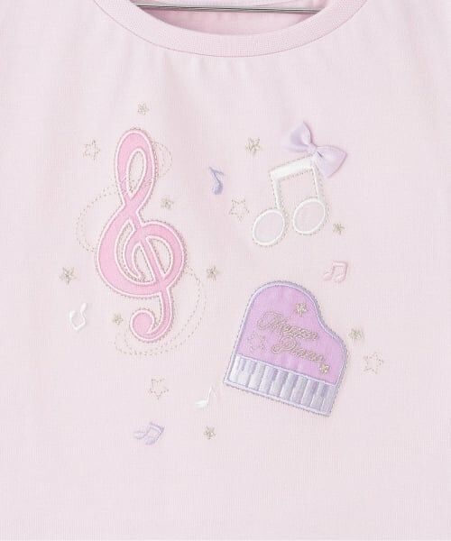 mezzo piano / メゾピアノ Tシャツ | 音符刺繍　半袖Tシャツ | 詳細5