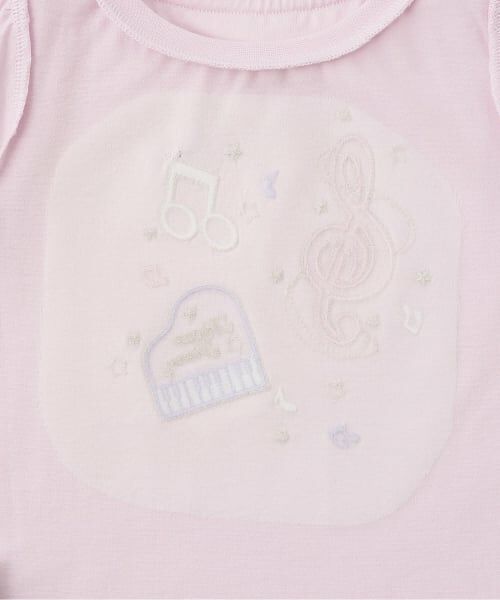 mezzo piano / メゾピアノ Tシャツ | 音符刺繍　半袖Tシャツ | 詳細6