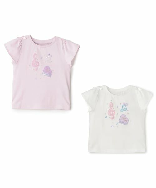 mezzo piano / メゾピアノ Tシャツ | 音符刺繍　半袖Tシャツ | 詳細9