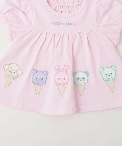 mezzo piano / メゾピアノ Tシャツ | アニマルジェラート　半袖Tシャツ | 詳細6