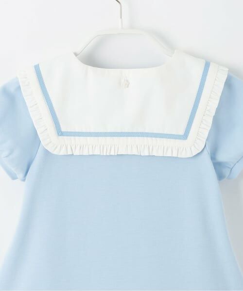 mezzo piano / メゾピアノ ミニ丈・ひざ丈ワンピース | 音符刺しゅう セーラー衿つき ワンピース | 詳細10