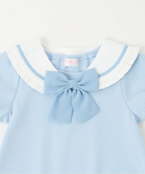 mezzo piano / メゾピアノ ミニ丈・ひざ丈ワンピース | 音符刺しゅう セーラー衿つき ワンピース | 詳細2