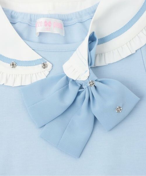 mezzo piano / メゾピアノ ミニ丈・ひざ丈ワンピース | 音符刺しゅう セーラー衿つき ワンピース | 詳細5