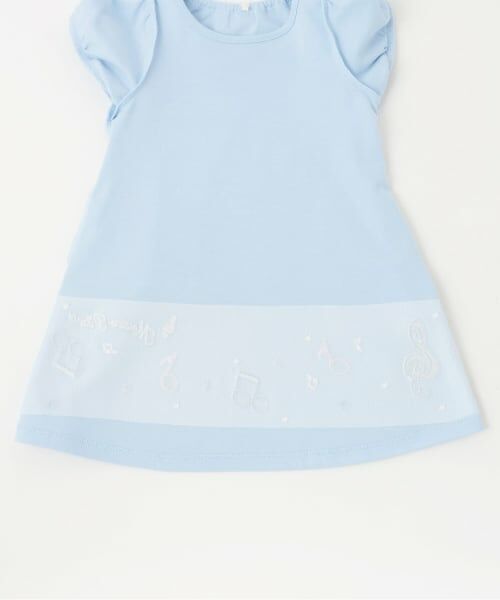 mezzo piano / メゾピアノ ミニ丈・ひざ丈ワンピース | 音符刺しゅう セーラー衿つき ワンピース | 詳細9