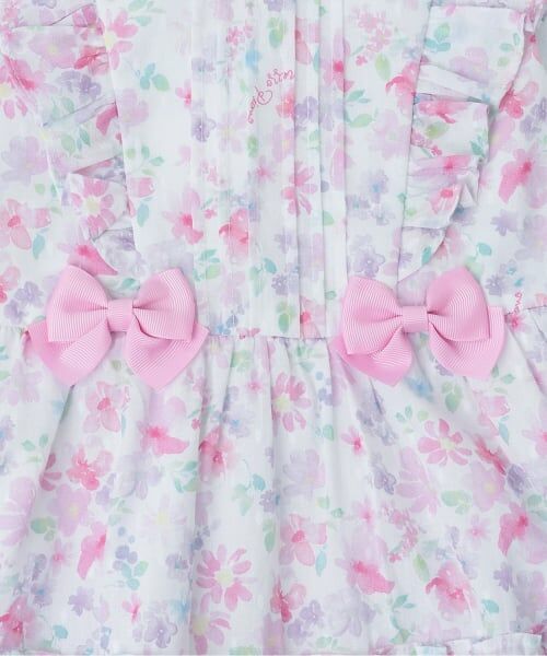 mezzo piano / メゾピアノ ベビー・キッズウエア | 水彩花柄ワンピース＆ブルマセット | 詳細5