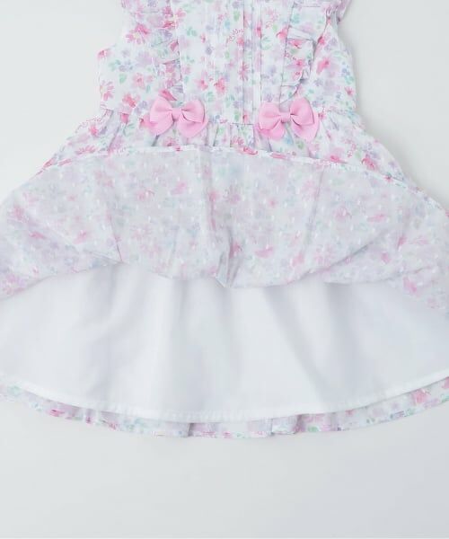 mezzo piano / メゾピアノ ベビー・キッズウエア | 水彩花柄ワンピース＆ブルマセット | 詳細7