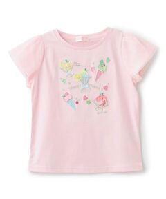 mezzo piano / メゾピアノ Tシャツ | ☆彡フルーツシャーベットアップリケ　半袖Tシャツ