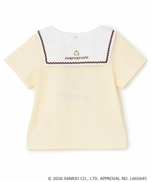 mezzo piano / メゾピアノ Tシャツ | 【ポムポムプリン】セーラー衿付　半袖Tシャツ | 詳細1