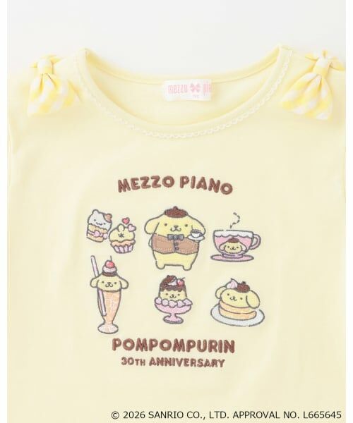 mezzo piano / メゾピアノ Tシャツ | 【ポムポムプリン】裾スカラップ パフスリーブTシャツ | 詳細2