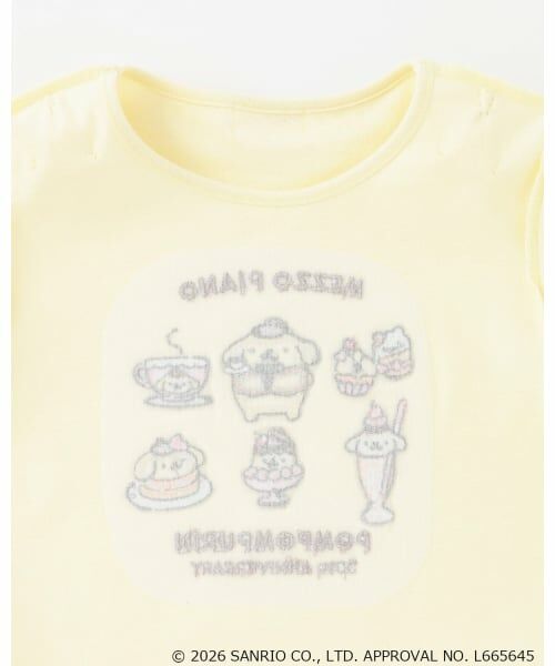 mezzo piano / メゾピアノ Tシャツ | 【ポムポムプリン】裾スカラップ パフスリーブTシャツ | 詳細3