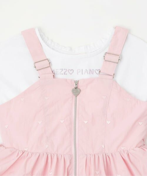 mezzo piano / メゾピアノ その他トップス | フロントZIPワンピース　＆半袖Tシャツセット | 詳細3