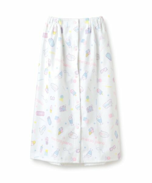 mezzo piano / メゾピアノ 水着・スイムグッズ | お着替えラップタオル（オフ ホワイト）